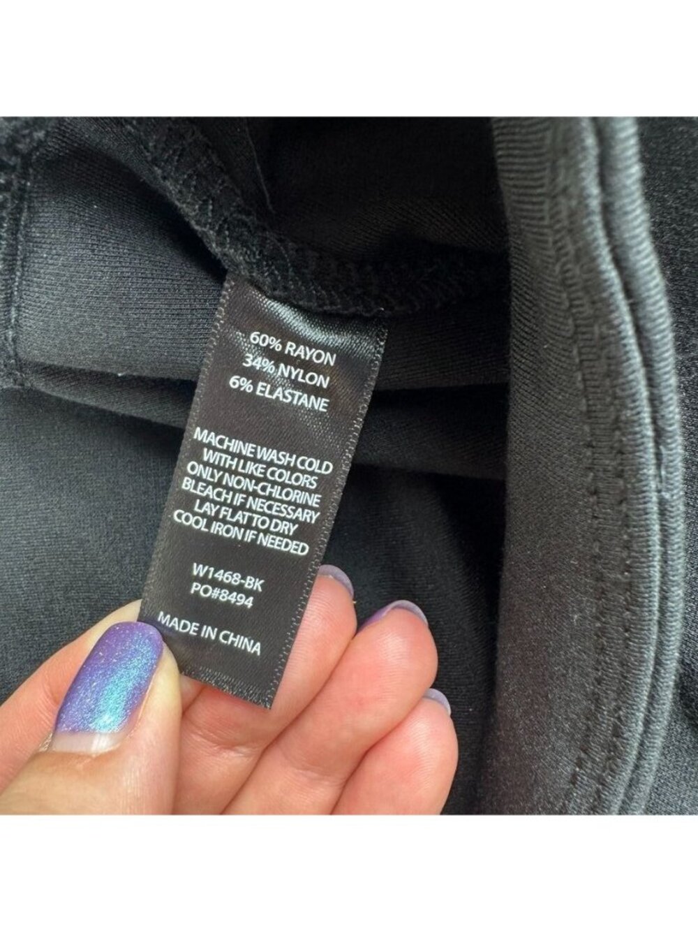 Betabrand Sassiest Pants Wrap Skirt M Black Ponte Knit Minimalist Corp Chic - Picture 9 of 15